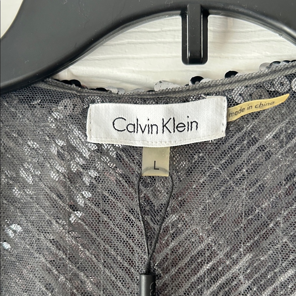 Silver Sequin Open Front Jacket NWT - image 3